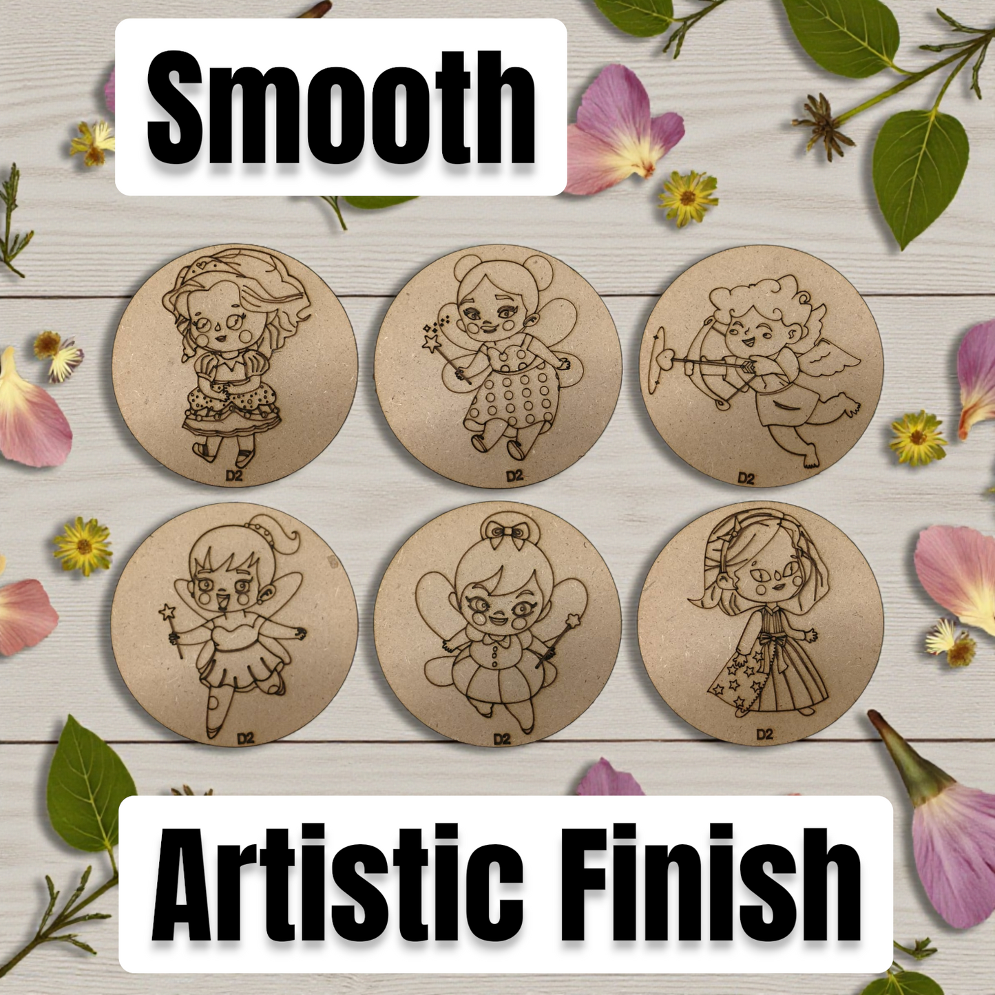BAGJI TOYS DIY Coaster Painting Kit for Kids & Adults – 6 Pre-Marked Wooden Tea Coasters with Stand, 12 Acrylic Colours & Brush – Mandala Art & Craft DIY Set – Beginner Friendly Painting Craft Kit, Birthday & Gift Activity