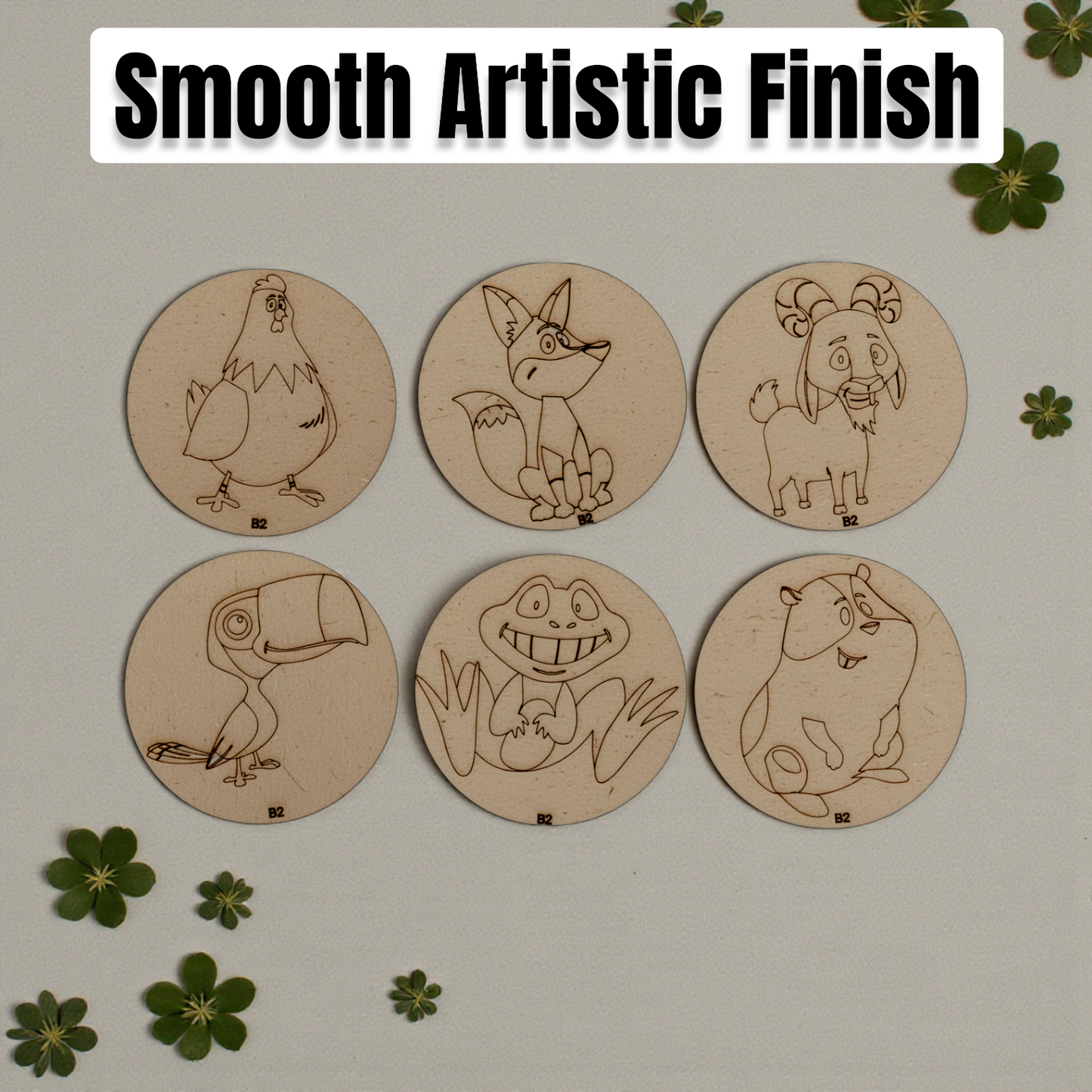 BAGJI TOYS DIY Coaster Painting Kit for Kids & Adults – 6 Pre-Marked Wooden Tea Coasters with Stand, 12 Acrylic Colours & Brush – Mandala Art & Craft DIY Set – Beginner Friendly Painting Craft Kit, Birthday & Gift Activity