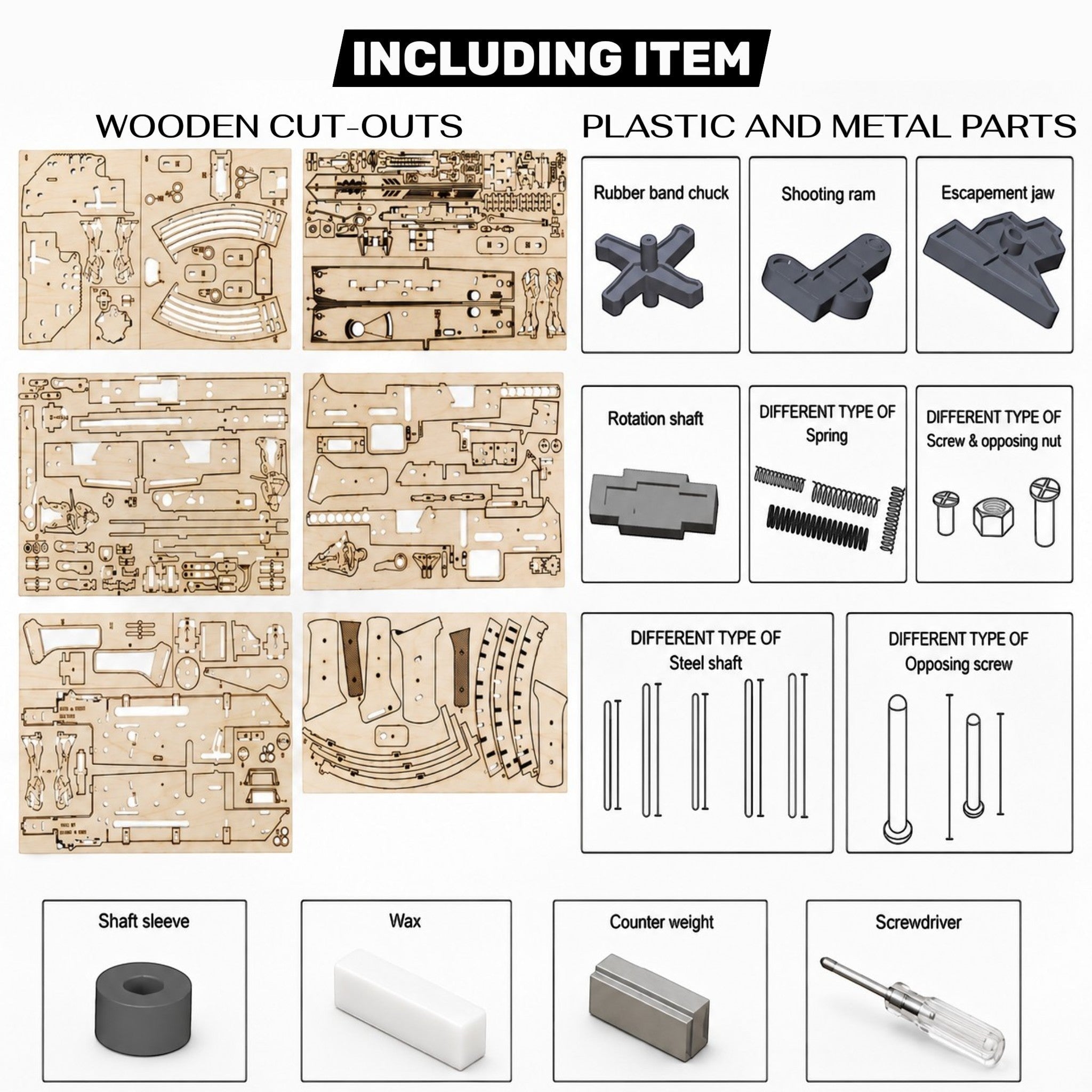 Punch out wooden parts