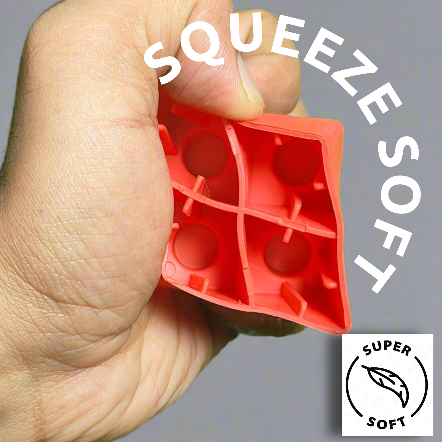 Super Soft Building Blocks, BPA-Free, Easy-to-Hold for Toddlers & Babies, Multi-Colored